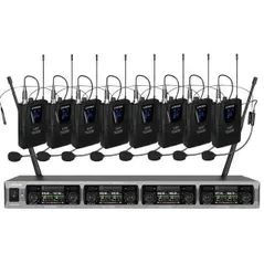 Microfon RBR BM-7078 8B Sistem Wireless UHF 8 Headset