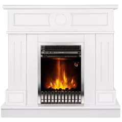 Камин электрический ArtFlame Ambasador white & Gala silver