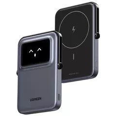 Acumulator extern USB (Powerbank) Ugreen 35605B Uno Series Magnetic Wireless , 5000mAh, 15W, Space Gray