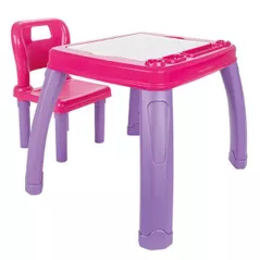Набор детской мебели Pilsan 03402Pink Masă pentru studii, roz