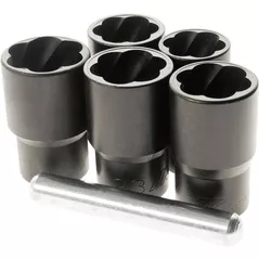 Set de tubulare, bite, duze JTC JTC-4399 Набор головок для извлечения поврежденных болтов и гаек, 6 предм.
