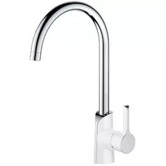 Смеситель кухонный Helika-AquaSanita 5523JG-700 SABIA GRACE Chrome+Glossy White