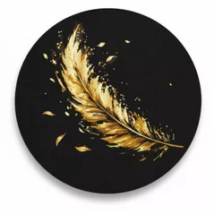 Картина по номерам BrushMe RCB00112M rotunda Black d30, Pene