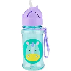 Cană cu pai Skip Hop 9Q776310 Sticluta cu pai din tritan Zoo Unicorn