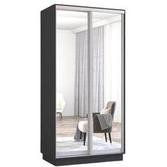 Шкаф Mobildor-Lux Fox uși glisante din oglinzi (120x60x220H cm) Anthracite