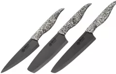 Set cuțite Samura INCA lama zirconia ceramic negru 3buc. (SIN-0220B)
