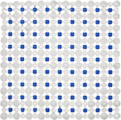 Covoraș de baie Bisk 05197 antiderapant, 45x45, albastru, SIMPLY