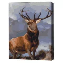 Картина по номерам BrushMe RBS51433FC 30x40cm (fără cutie) Cerb nobil