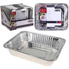 Товар для пикника Promstore 38063 Формы алюминиевые BBQ 2шт, 32x26x6cm