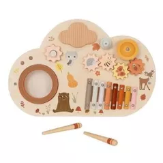 Развивающая доска Baby Mix 58988 Busy-board Montessori Wood