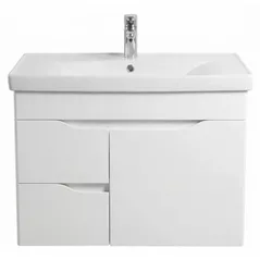 Шкаф под умывальник Mashtab 11892 Print cu 2 sertare+usa 80cm Alb