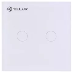 Întrerupător electric Tellur TLL331051, WiFi, 2 ports, 1800W, 10A