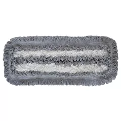 Accesoriu pentru curățenie IPC Euromop FRAN01322 mop plat grey 40x13 cm microfibra/bumbac, buzunare si urechi (plastic)