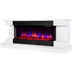 Șemineu electric ArtFlame Arizona mini & Dalas, 603x1470x430 mm, Alb