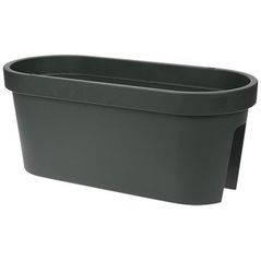 Decor pentru grădină ProGarden 50660 Вазон для цветов с выемкой на перила 60x28x25cm, зеленый