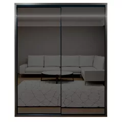 Шкаф Bayro Parma Graphite 1800x2250x600 антрацит, купе