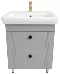 Dulap pentru lavoar Mashtab 22276 Palma (ML) cu 2 sertare 650x470x850 Gri mat