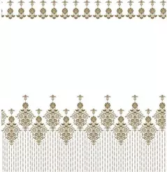 Perdea de duș Bisk 06871 TXT GOLD 180x200