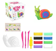 Set de creație Strateg 57326 U'DO Clay, Melc (8buc x 15g)
