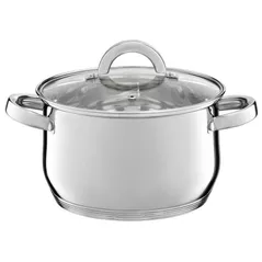 Cratiță Ambition 60800 Pot With Glass Lid, Berry, 20cm, 3.5L
