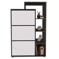 Raft pentru încălțăminte Bofigo Обувница 18-04-81 Anthracite/White