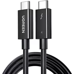 Cablu telefon mobil Ugreen 30389 Type-C to Type-C Thunderbolt 4, 40Gbps, 0.8m | US501, Black