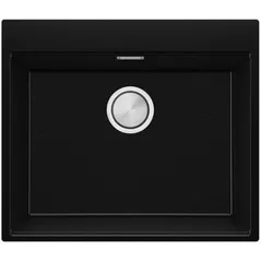 Мойка кухонная Primagran Oslo 60 Top Black metallic + accesorii 530x580 MONKM