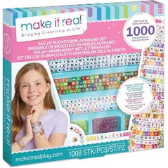 Set de creație Make it Real 1742M Say Yes! Alphabet Bead Kit