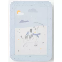 Lenjerie de pat pentru copii Kikka Boo 31103020151 Paturica super moale Stripy Friends, 80/110 cm