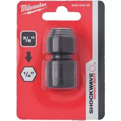 Набор головок, бит, насадок Milwaukee 4932493426 adaptor Shockwave 3/8 SQ 1/4hex