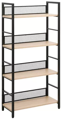 Raft de birou Deco Brick 4 nivele 60x28x121H Oak/Black