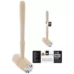 Молоток кухонный Excellent Houseware 31185 Ciocan pentru carne 30cm, din lemn/otel