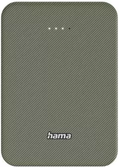 Acumulator extern USB (Powerbank) Hama 201713 Colour 10 Power Pack, 10000 mAh, 2 Outputs: USB-C, USB-A, green