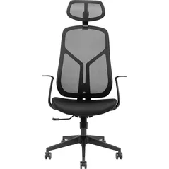 Fotoliu de birou CUSTÓ Bari, negru (100.01-0015)