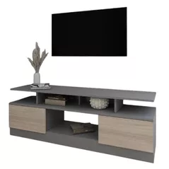 Comodă TV Smartex (16537) Т9 180cm TV Grafit+Stejar Deschis