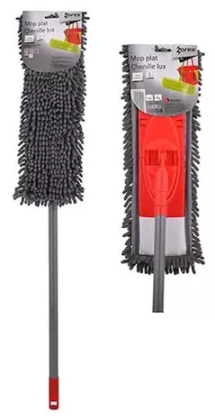 Швабра Zorex Teu cu mop plat LUX, refil 40x10 cm