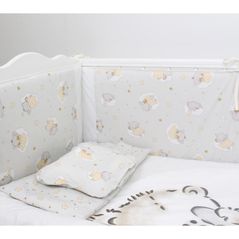 Детское постельное белье PernaMea Set lenjerie 8 piese Teddy love Grey (PM.100262/11)