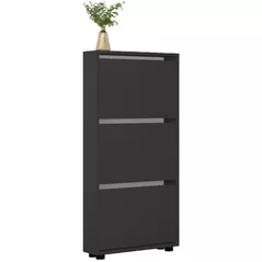 Raft pentru încălțăminte Mobildor-Lux Leo Slim 50x16x125H cm Anthracite