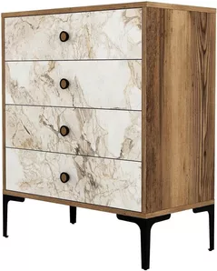 Комод Trendy Lizbon 538-Nuc, Alb 76x90x40cm (GTR001658)