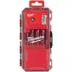 Burghiu pentru beton Milwaukee 4932493881 Premium cu coada cilindrica, 8buc, set2, Gen.2