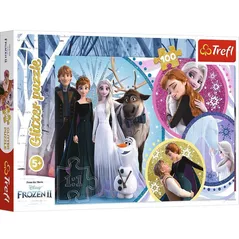 Головоломка Trefl 14817 Puzzles - 100 Glitter - In the glow of love / Disney Frozen 2