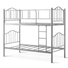 Pat pentru copii Evger R-25 двухъярусная 90x200cm Grey (без матраса)