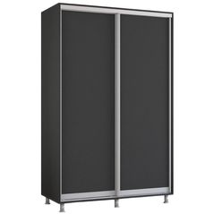 Шкаф Mobildor-Lux Aron-S - раздвижные двери из ДСП (140x60x200H см) Антрацит