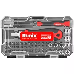Набор головок, бит, насадок Ronix RH-2717 Набор насадок-бит PH/PZ/SL/Hex/Torx 56шт