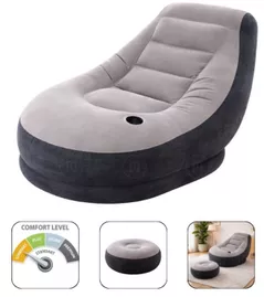 Saltea gonflabilă Intex 68564 Fotoliu gonflabil+puf Velur Ultra Lounge 99x130x76cm/64x28cm