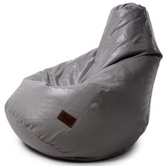 Fotoliu BeanBag Because Original Silver (95x95x120cm)