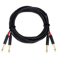 Cablu pentru AV CORDIAL CFU 6 PR BK cablu audio (2x6.3mm jack male 2x6.3mm jack male 90") 10604