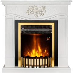 Камин электрический ArtFlame Auren & Gala Gold, 950x930x270mm, Alb