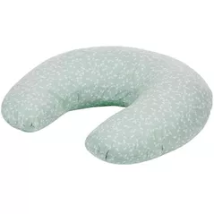 Pernă pentru gravide și mame care alăptează BabyJem 082 Perna pentru alaptare Flowers Green