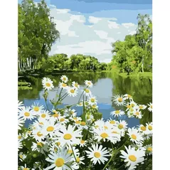 Картина по номерам Strateg R 9 /19 (GS1074)(50579) Romanite pe malul rвului, 40x50 cm